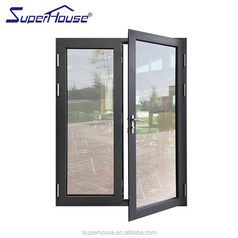 As2047 New Design Waterproof Aluminium Double Glazing French Double Entry Storm Doors