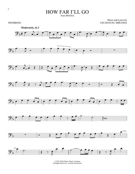 How Far I Ll Go From Moana By Lin Manuel Miranda Sheet Music For