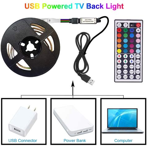 Kit Banda Led Rgb Conectivitate Usb Jrh Lungime M Led Uri