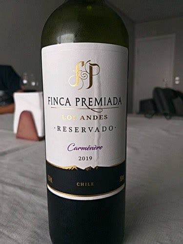 2019 Finca Premiada Los Andes Reservado Carménère Vivino US