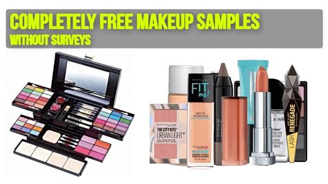 Completely free makeup samples without surveys - YouTube