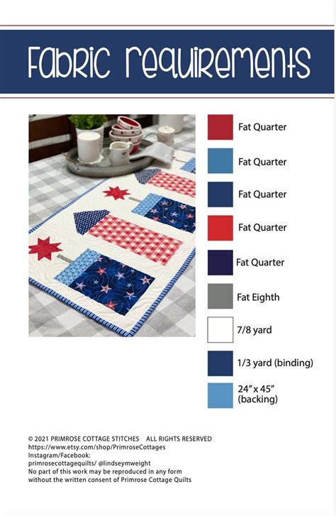 Firework Frenzy Table Runner Pattern PDF Pattern Etsy In 2022 Table