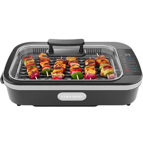 Chefman Accugrill Black Smokeless Indoor Grill With Removable