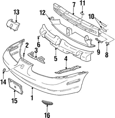 Bumper And Components Front For 2000 Saturn Sl2 Gm Parts Center