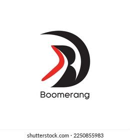 Boomerang Vector Logo Design Letter B Stock Vector (Royalty Free ...