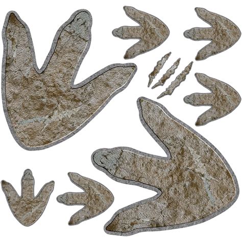 Snapklik.com : 64 Pieces Dinosaur Decor Dinosaur Footprints Floor ...