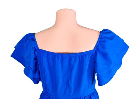 Women’s Ruffled Hem Dress with Layered Sleeves – Novi Style