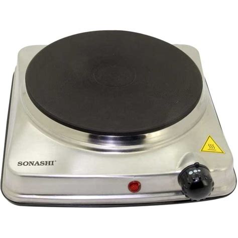 Sonashi Electric Hot Plate Single Burner Shp 610s 185mm 1500w Class 1 Hot Plate With