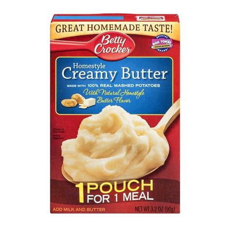 Betty Crocker Real Mashed Potatoes Homestyle Creamy Butter 1 Pouch For 1 Meal 32 Oz Delivery