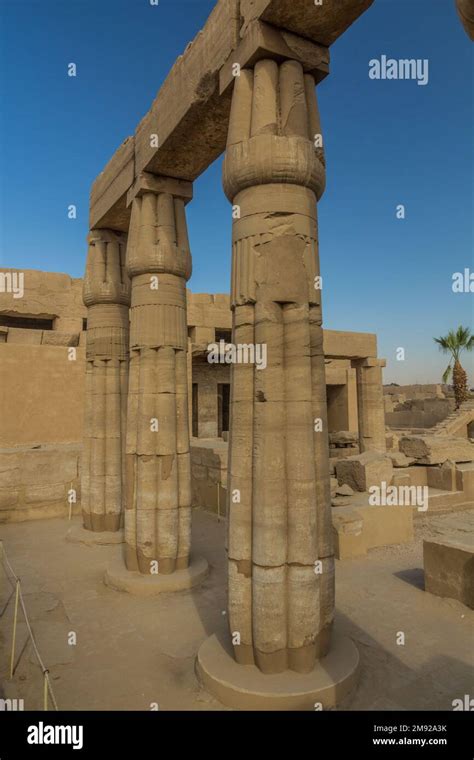 Columns Of The Festival Hall Of Thutmose Iii In The Karnak Temple