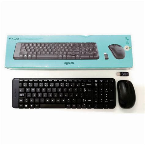 Kit De Teclado E Mouse Sem Fio Mk Portugu S Brasil Preto Logitech