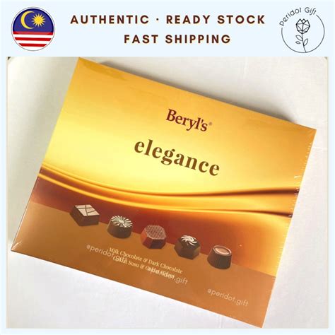 Beryls Elegance Milk Choc And Dark Chocolate 160g Halal Coklat