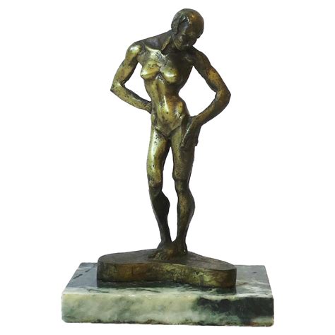 Bronze Art Deco Nude Sculpture By S Melani For Sale At 1stDibs S