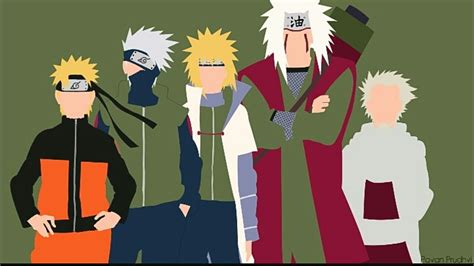 Naruto And Kakashi And Minato And Jiraiya And Hiruzen Wallpaper Fotos Do