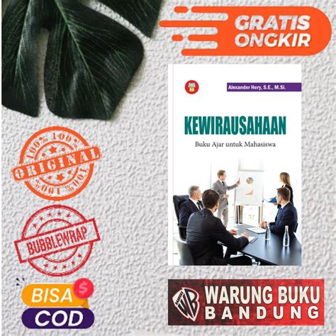 Jual BUKU KEWIRAUSAHAAN BUKU AJAR UNTUK MAHASISWA Alexander Hery S E