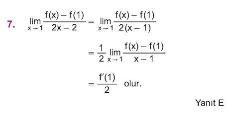 1 TÜREV ALMA KURALLARI arşivleri Cep Test Çözümleri