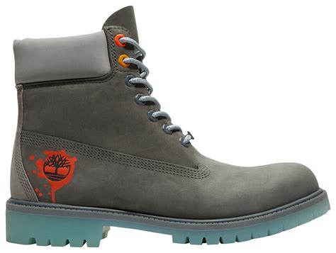 Timberland Mens 6 Premium Graphic Hip Hop Boots Greymulti