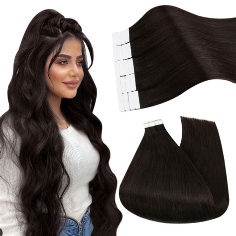 Amazon Ugeat Hair Extensions Human Hair Brown Remy Tape In Hair