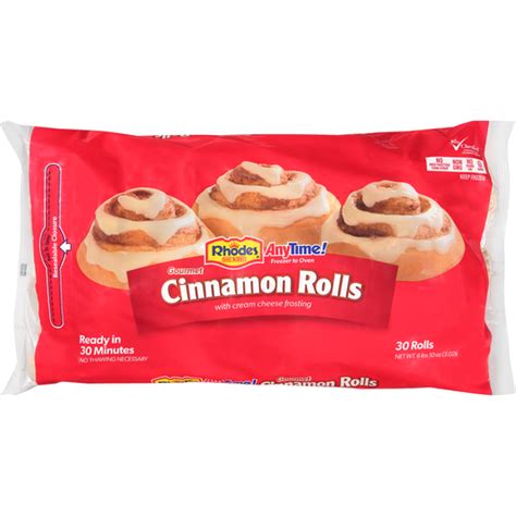 Rhodes Bake N Serv® Anytime ® Gourmet Cinnamon Rolls 30 Ct Bag Shop Elmer S County Market