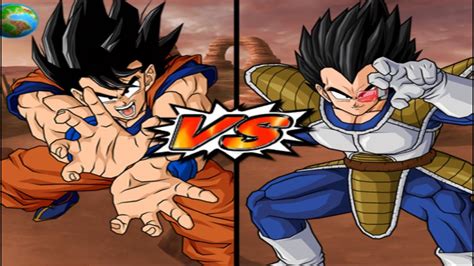 Goku Early Vs Vegeta Scouter Dbz Budokai Tenkaichi 3 Youtube