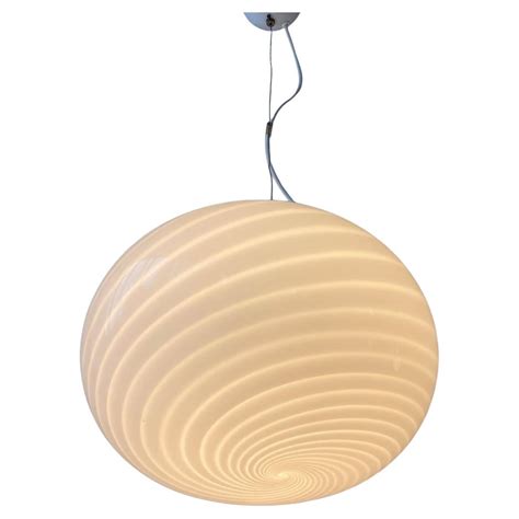 Vintage Swirl Murano Glass Pendant Lamp Vetri Murano Italy 70s At 1stDibs