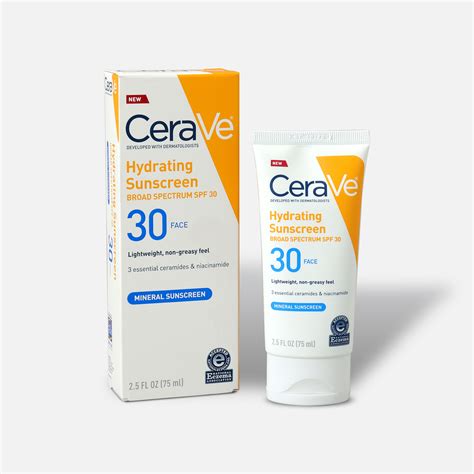 Cerave Sunscreen For Face Lotion Spf 30 25 Fl Oz