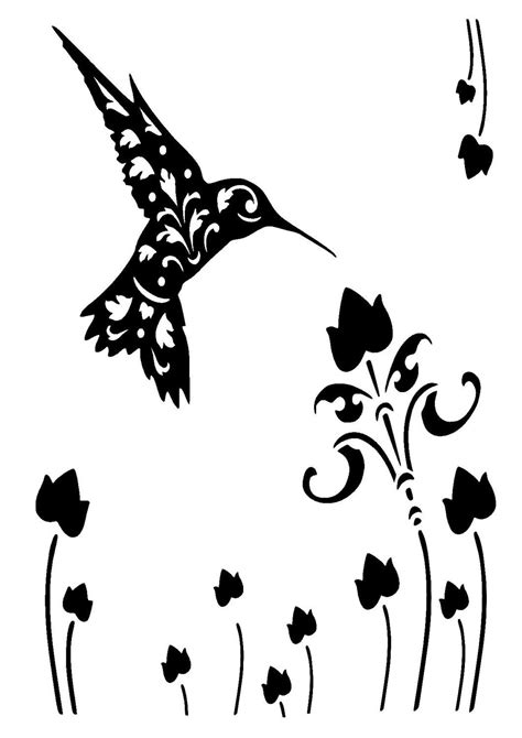 Hummingbird Stencil Printable