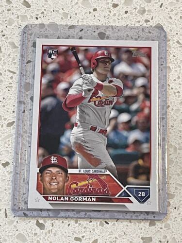 Nolan Gorman Topps Series Rookie St Louis Cardinals Near