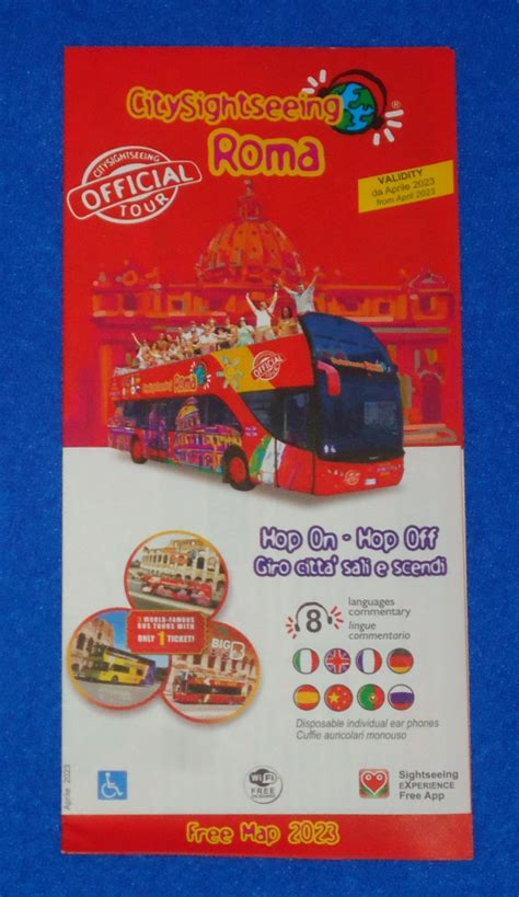 BRAND NEW 2023 ROME CITY SIGHTSEEING ROMA BROCHURE MAP COLLECTIBLE VATICAN CITY | Collectibles ...