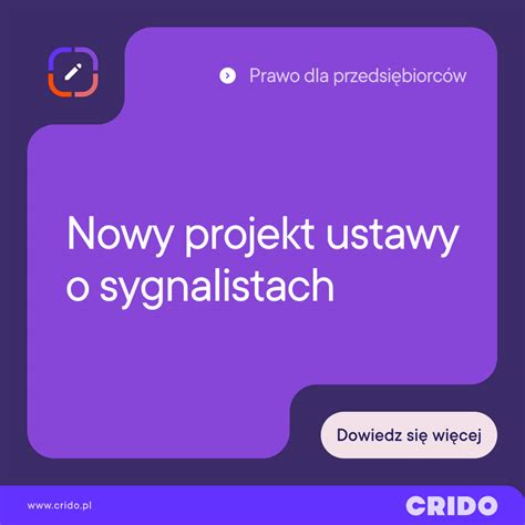 Nowy Projekt Ustawy O Sygnalistach