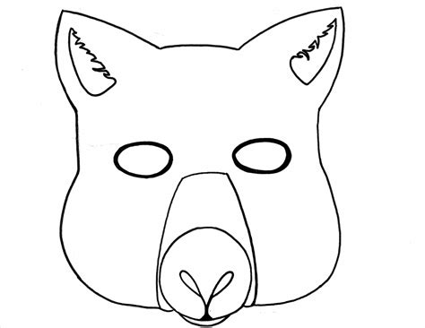 Bear Mask Template Download Printable Pdf Templateroller