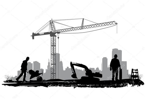 Silueta de construcción vector gráfico vectorial bogalo imagen 10851680