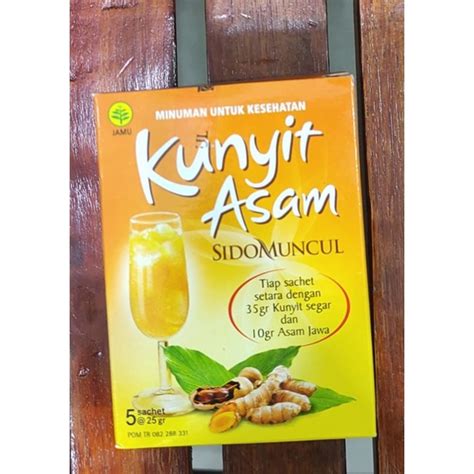 Jual Kunyit Asam Sidomuncul Isi Melancarkan Haid Menyegarkan