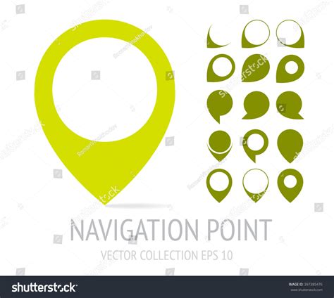 Navigation Point Logotype Location Map Logo Symbol Vector Template