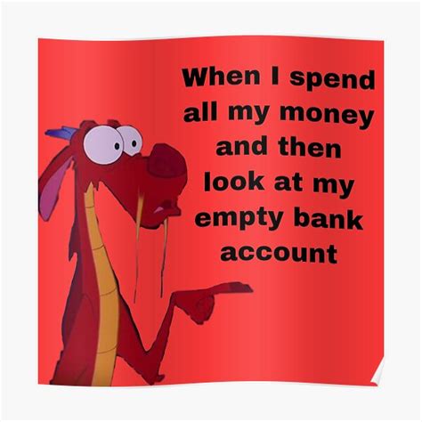 "shocked mushu emotion meme" Poster by sabinalove | Redbubble