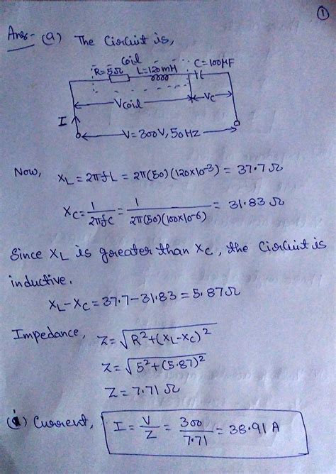 Solved A A Coil Of Resistance And Inductance Mh In Course