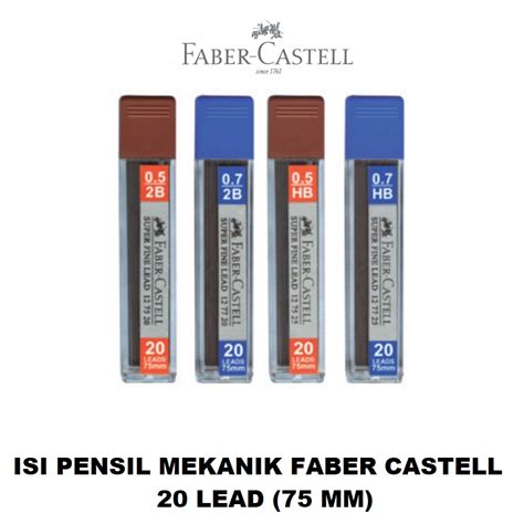 Jual Refill Isi Pensil Mekanik Faber Castell B Hb Lead