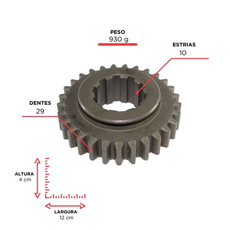 Engrenagem Da 1ª Ré Para Willys 3 Marchas 29 Dentes GATTO BERNARDES PEÇAS