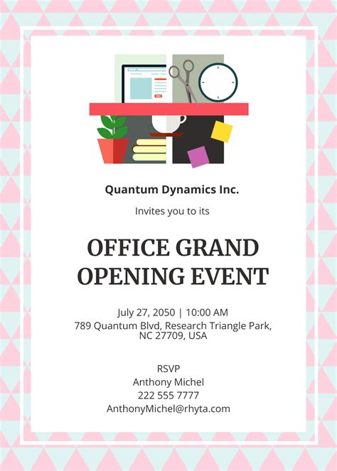 Free Office Invitation Templates And Examples Edit Online And Download