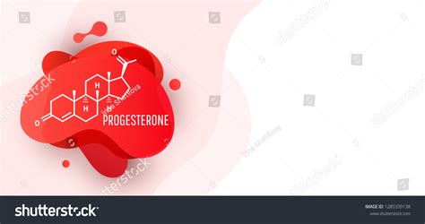 Progesterone Female Sex Hormone Molecule Isolated Stock Vector Royalty Free 1285339138