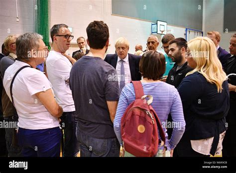 Prime Minister Boris Johnson Meets With Rescue Crews And Local