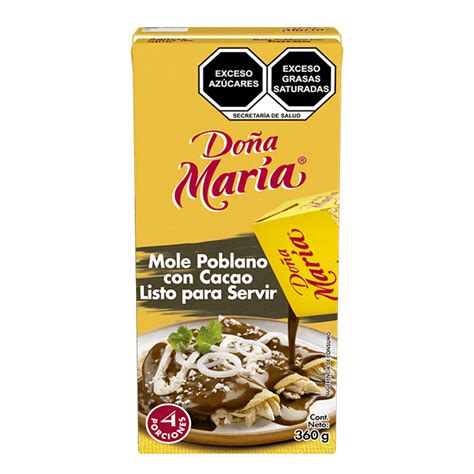 Mole Poblano Con Chocolate DoÑa Maria Tetra 360 Gr