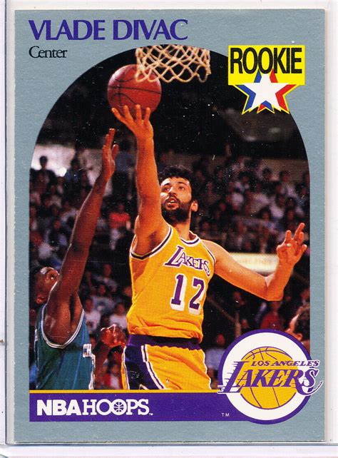 Nba Hoops Vlade Divac Rookie Card Los Angeles Lakers Ebay