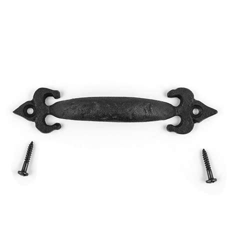 Drawer Pulls Black Hand Forged Iron Cabinet Handles Black