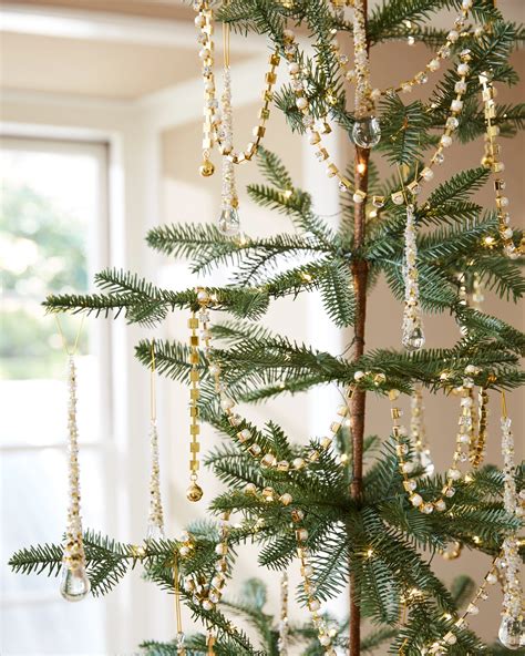 Crystal & Gold Christmas Tree Garland Set | Balsam Hill