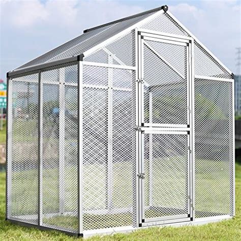 Walcut Aluminum Large Bird Cagethree Doors Aviary Bird