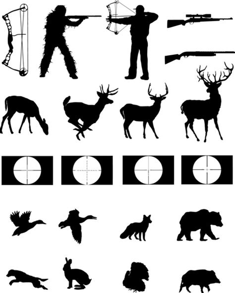 Bowhunter Silhouette Clip Art