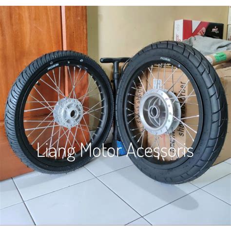 Jual Sepaket Velg Tromol Set Jari Plus Ban Supra X Astrea Grand