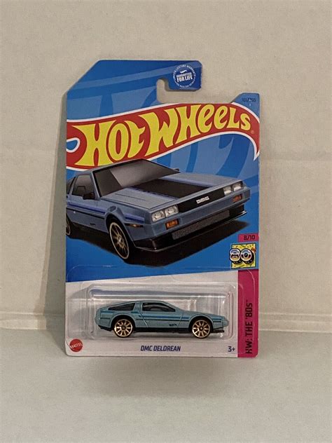 Hot Wheels Dmc Delorean Lt Blue W Gold Spoke Wheels Hw The