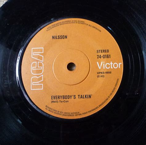 Nilsson* - Everybody's Talkin' (Orange label, Vinyl) | Discogs